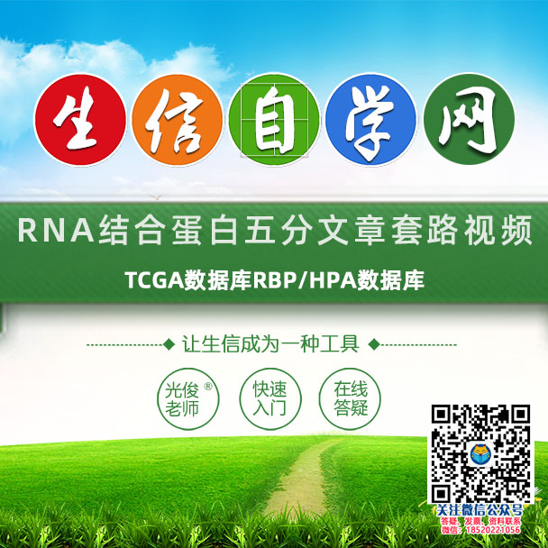 RNA结合蛋白生信视频(TCGA数据库RBP/HPA数据库)