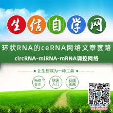 环状RNA的ceRNA网络生信视频(circRNA-miRN...