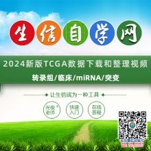 2024新版TCGA数据下载和整理视频(转录组/临床/miRNA/突变)